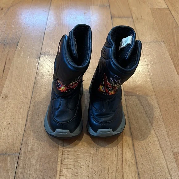 HOT WHEELS moon snow winter boots toddler Boys 6 - Picture 7 of 10